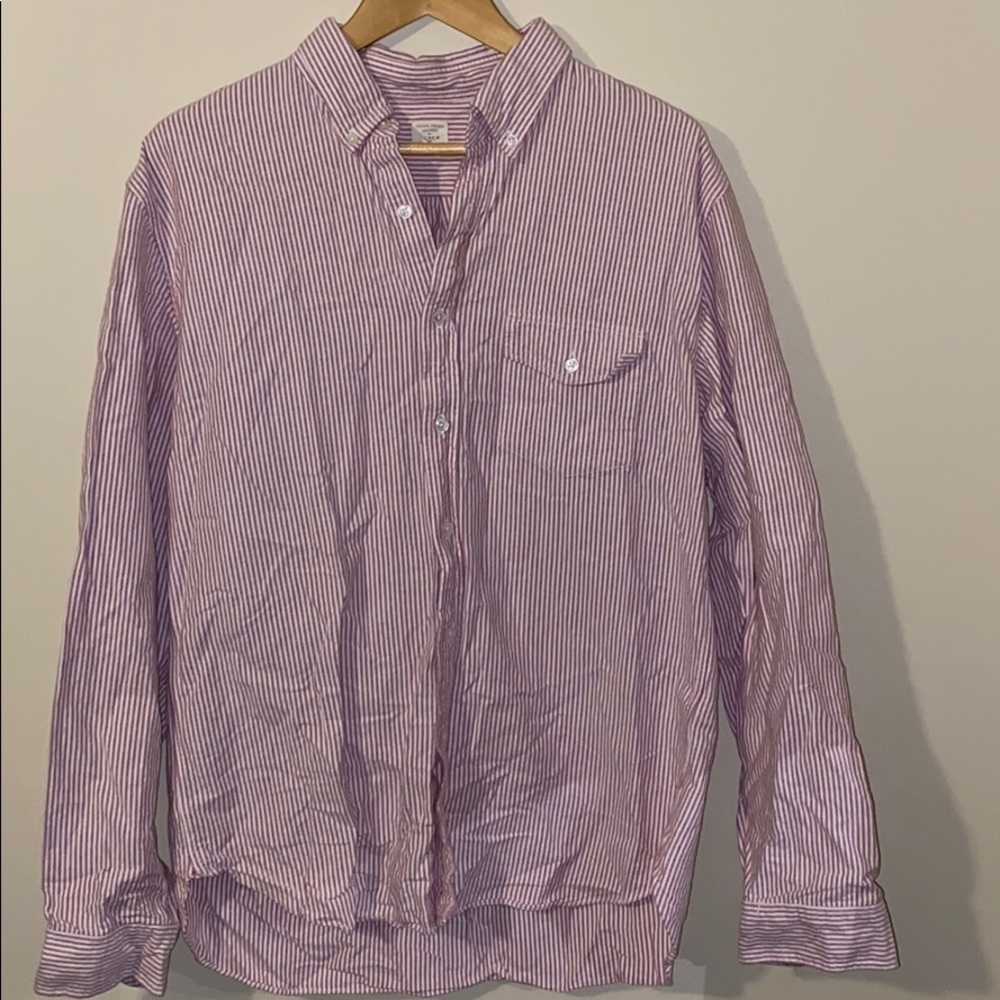 J.Crew Vintage 100% Cotton Oxford Striped